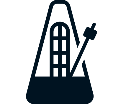 graphic of metronome